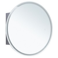 Шкаф с зеркалом в ванную с подсветкой Aquanet Оптима 80 белый, с LED подсветкой