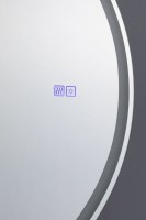 Шкаф с зеркалом в ванную с подсветкой Aquanet Оптима 80 белый, с LED подсветкой