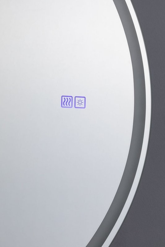 Шкаф с зеркалом в ванную с подсветкой Aquanet Оптима 80 белый, с LED подсветкой