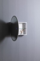 Шкаф с зеркалом в ванную с подсветкой Aquanet Оптима 80 белый, с LED подсветкой