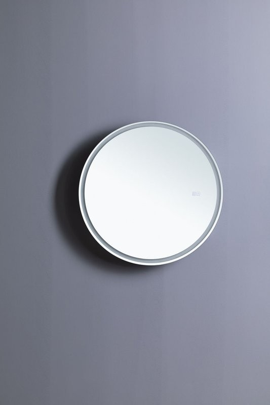 Шкаф с зеркалом в ванную с подсветкой Aquanet Оптима 80 белый, с LED подсветкой