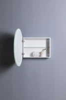 Шкаф с зеркалом в ванную с подсветкой Aquanet Оптима 80 белый, с LED подсветкой Шкаф с зеркалом в ванную с подсветкой Aquanet Оптима 80 белый, с LED подсветкой