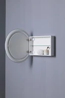 Шкаф с зеркалом в ванную с подсветкой Aquanet Оптима 80 белый, с LED подсветкой Шкаф с зеркалом в ванную с подсветкой Aquanet Оптима 80 белый, с LED подсветкой