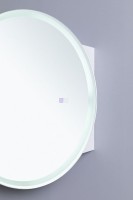 Шкаф с зеркалом в ванную с подсветкой Aquanet Оптима 80 белый, с LED подсветкой