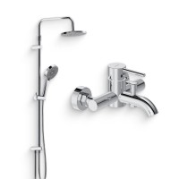 Душевой комплект Смеситель Damixa Scandinavian Pure 361000000 + Стойка Apollo 947000000