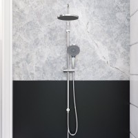 Душевой комплект Смеситель Damixa Scandinavian Pure 361000000 + Стойка Apollo 947000000