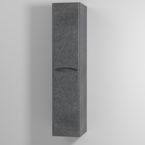 Шкаф пенал для ванной Vod-Ok Adel 30 L, подвесной, серый камень