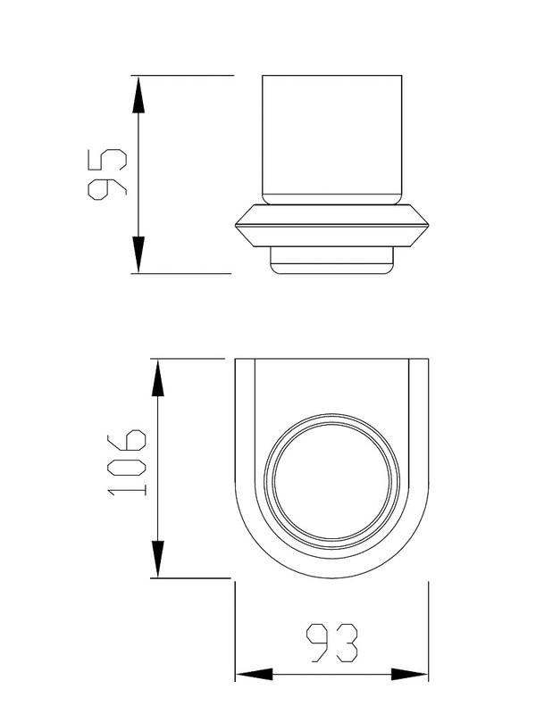 Стакан для ванной Abber Nord AA1556G настенный, золото, стеклянный
