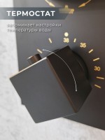 Душевой комплект AltroBagno Lamberto AltroBagnoLamberto040412MB С ВНУТРЕННЕЙ ЧАСТЬЮ, матовый черный
