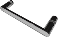Душевая дверь в нишу Abber Sonnenstrand AG04130S 130 см, профиль хром, стекло прозрачное