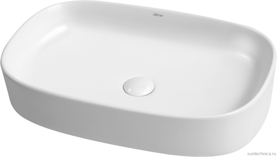 Накладная раковина Abber Rechteck AC2209 белая