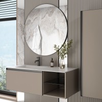 Тумба под раковину без столешницы Armadi Art Quatro 6 120 daphne, профиль anthracite