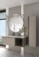 Тумба под раковину без столешницы Armadi Art Quatro 6 120 daphne, профиль anthracite