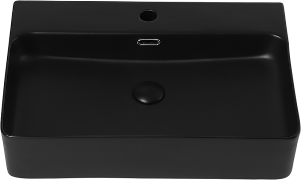Накладная раковина Abber Rechteck AC2201MB матовая черная