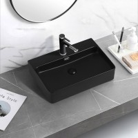 Накладная раковина Abber Rechteck AC2201MB матовая черная