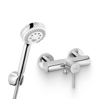 Душевой комплект Смеситель для душа Kludi Bozz 388310576 + Гарнитур Logo 6803005-00