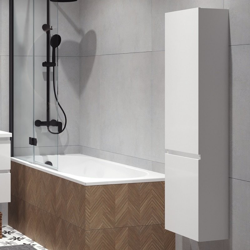 Шкаф-пенал для ванной Belux Фаворит ПН 35 R белый глянцевый