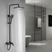 Душевая стойка Shevanik S9136H черная