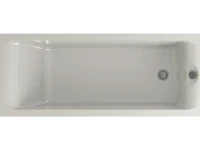 Акриловая ванна EUROLUX Qwatry 170x70 см, пристенная, белая, с каркасом