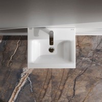 Тумба с раковиной AM.PM Gem 50 напольная, 2 ящика, белый глянец