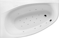 Акриловая ванна Excellent Kameleon WAEX.KML17.RELAX L 170x110 см, угловая, левая, пристенная, с гидромассажем, белая, асимметричная, с каркасом, со сливом-переливом