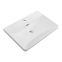 Мебельная раковина BelBagno 61 глянцевая белая