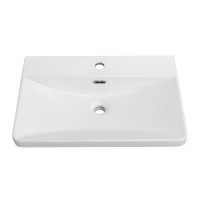 Мебельная раковина BelBagno 61 глянцевая белая