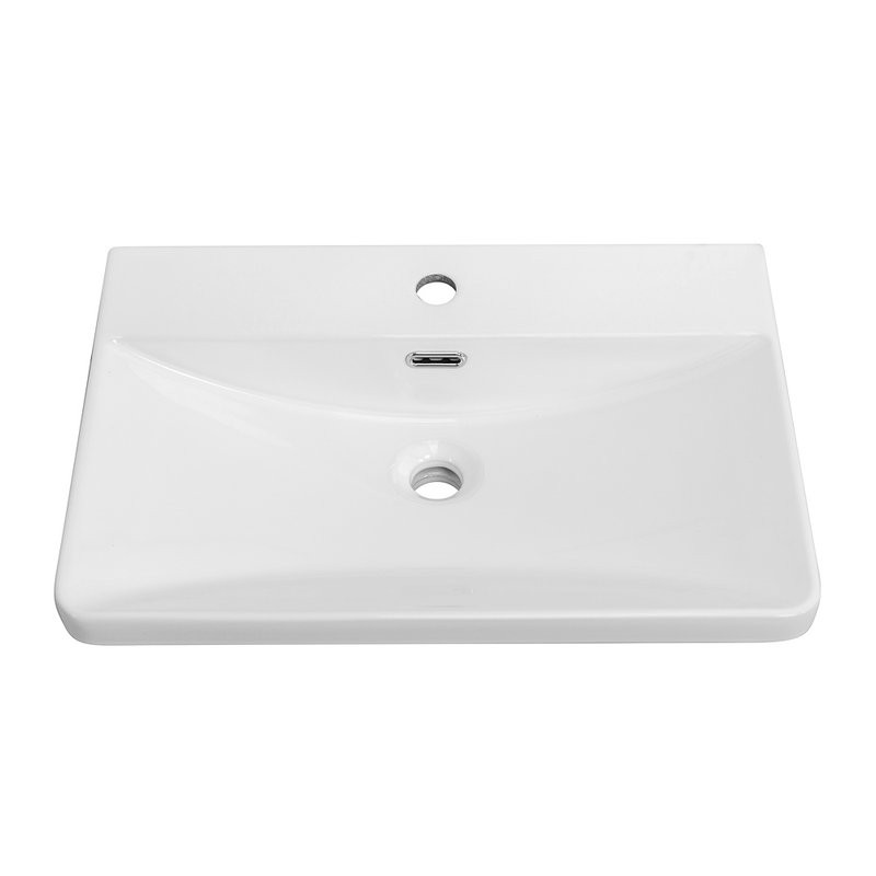 Мебельная раковина BelBagno 61 глянцевая белая