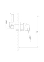 Встраиваемый смеситель для душа и ванны Wonzon & Woghand Athens WW-084700-CR хром