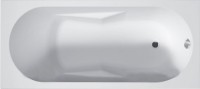 Акриловая ванна Riho Bathtubs Lazy 170x75 см, левая, пристенная, eurowhite, на ножках, со сливом-переливом