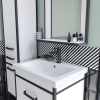 Мебель для ванной комнаты Sanflor Норд 60 с раковиной Como 60