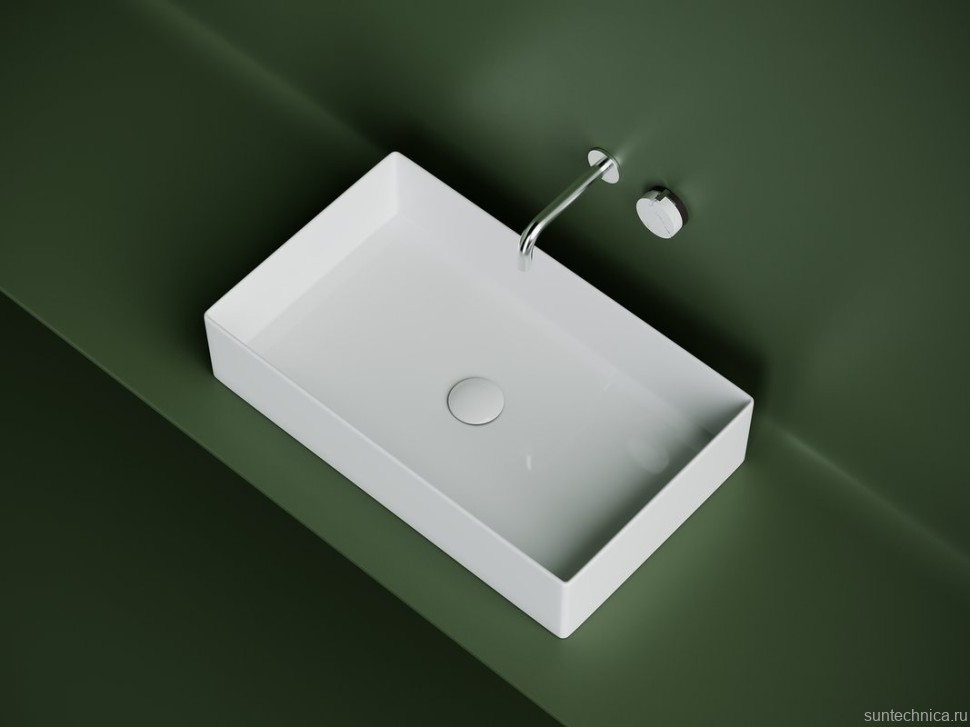 Накладная раковина Ceramicanova Element CN6070 белая глянцевая