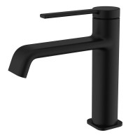 Смеситель для раковины матовый черный, AQUAme Asti AQM6410MB