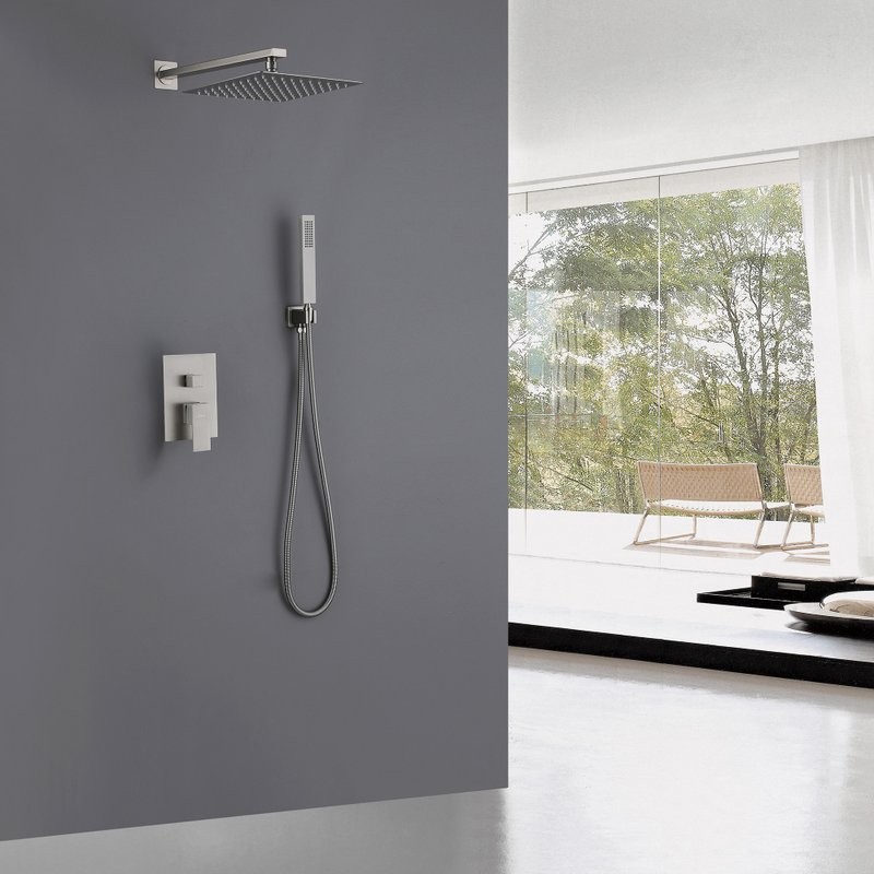 Душевой комплект Abber Daheim AF8219SP С ВНУТРЕННЕЙ ЧАСТЬЮ, сатин