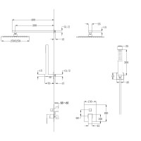 Душевой комплект Abber Daheim AF8219SP С ВНУТРЕННЕЙ ЧАСТЬЮ, сатин