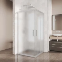 Душевой уголок Kubele DE019 SC-MAT-MT 105 см, профиль матовый хром