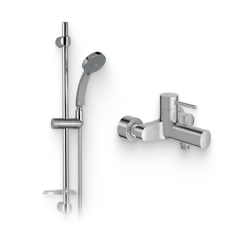 Душевой комплект Смеситель Jacob Delafon Cuff E45532-CP + Гарнитур Citrus E12907-CP