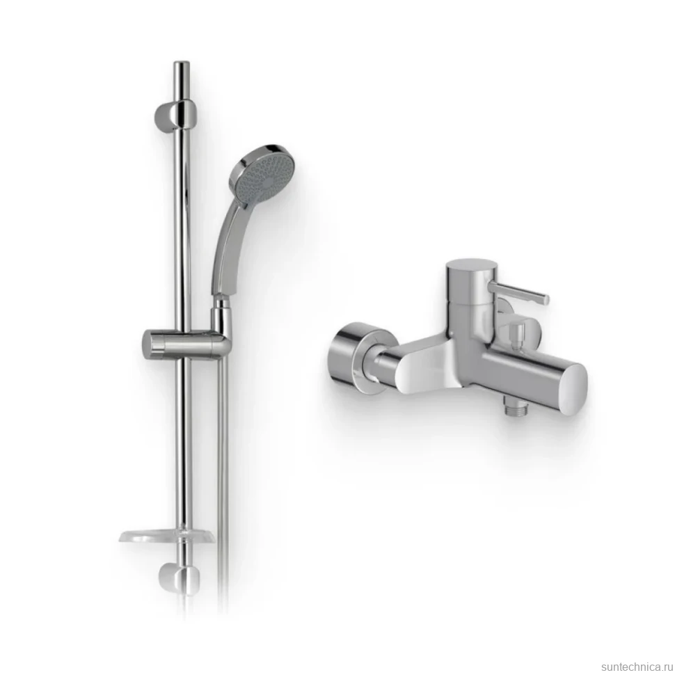 Душевой комплект Смеситель Jacob Delafon Cuff E45532-CP + Гарнитур Citrus E12907-CP