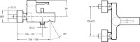 Душевой комплект Смеситель Jacob Delafon Cuff E45532-CP + Гарнитур Citrus E12907-CP
