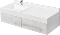 Мебель для ванной комнаты AQUATON Сакура 120 L, ольха наварра, белая