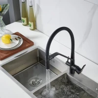 Смеситель для кухни Shevanik S278H черный Смеситель для кухни Shevanik S278H черный
