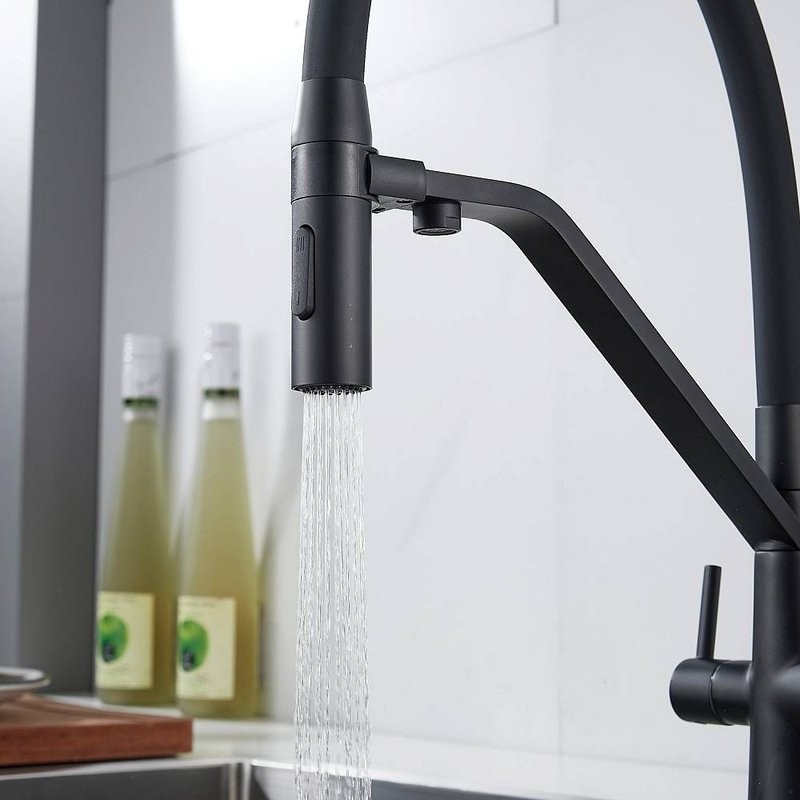 Смеситель для кухни Shevanik S278H черный