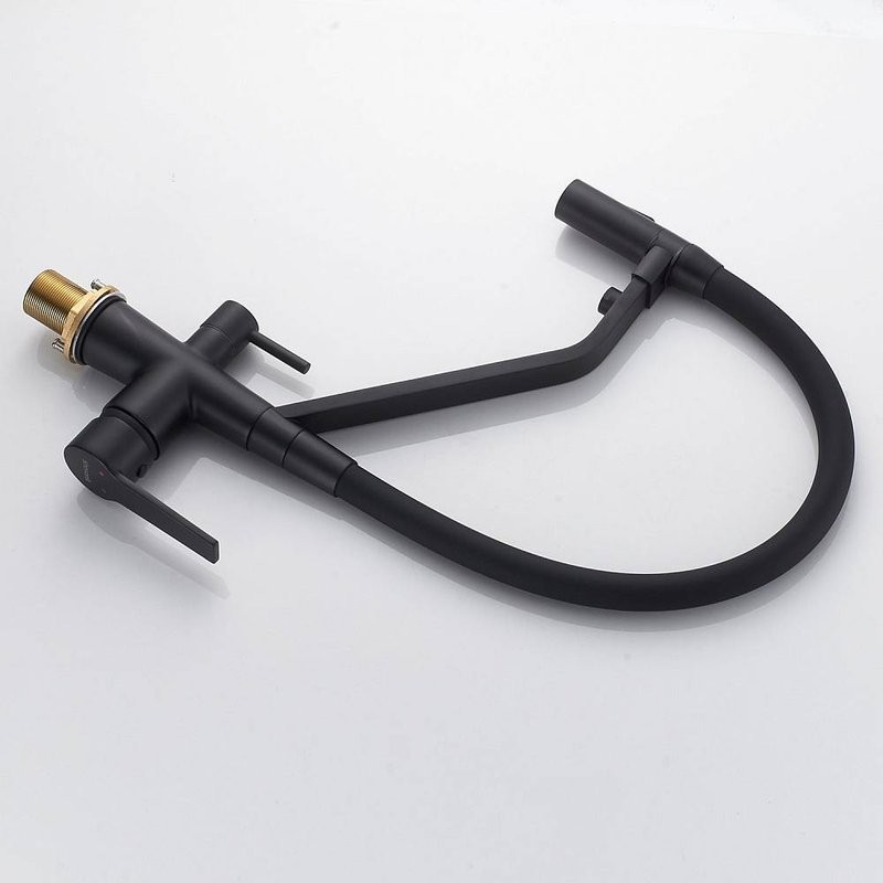 Смеситель для кухни Shevanik S278H черный