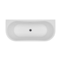 Ванна акриловая Azario ENGELS 1700x750x580 пристенная, в комплекте с сифоном и металлической рамой (ENG17075)