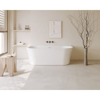 Ванна акриловая Azario ENGELS 1700x750x580 пристенная, в комплекте с сифоном и металлической рамой (ENG17075)