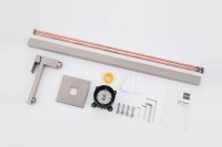 Напольный смеситель для раковины Abber Daheim AF8241SP С ВНУТРЕННЕЙ ЧАСТЬЮ, сатин