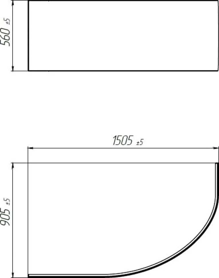 Акриловая ванна 1MarKa Diana R 150x90 см, угловая, правая, пристенная, белая, асимметричная, с каркасом