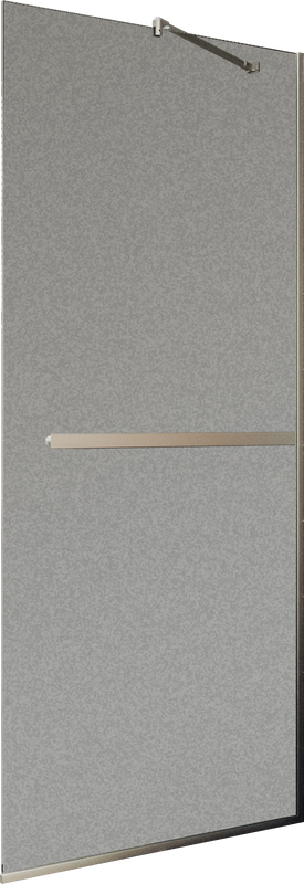 Душевая перегородка Maybahglass MGD-712-5у 109 см, профиль хром матовый, стекло графит матовое