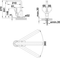 Комплект Мойка Omoikiri Omi 44-U/IF-IN Quadro нержавеющая сталь + Смеситель Blanco Mila 524213