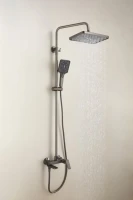 Душевая стойка BELZ B715 B24715-3 оружейная сталь Душевая стойка BELZ B715 B24715-3 оружейная сталь